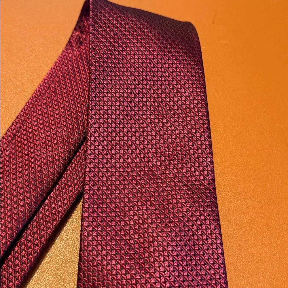 Nordstrom Deep Red Patterned Tie - Picture 7 of 10